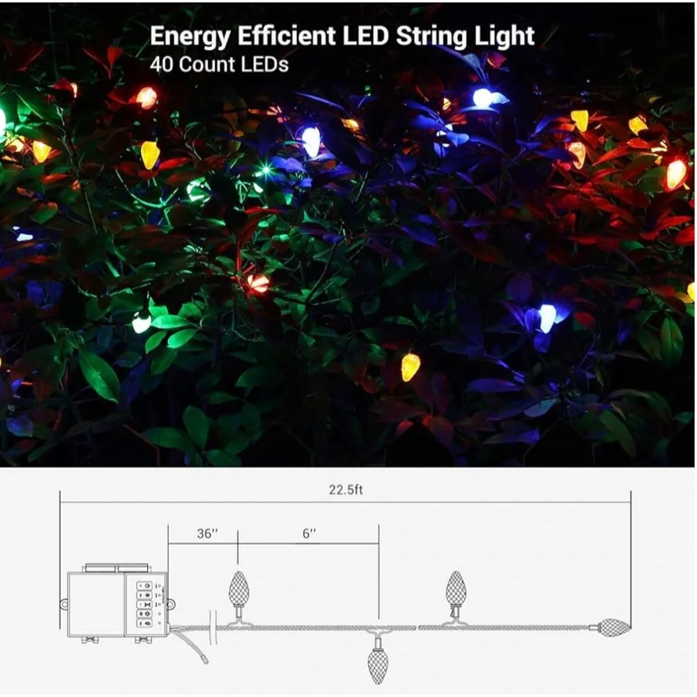 Holiday String Lights – Battery Operated – Indoor/Outdoor – NWOT